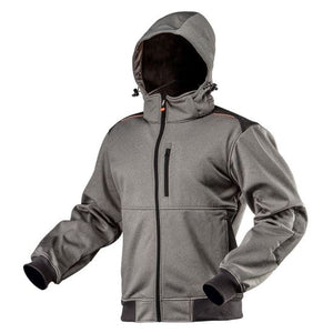 Geaca de lucru softshell cu gluga detasabila, model Outdoor, marimea L/52, NEO