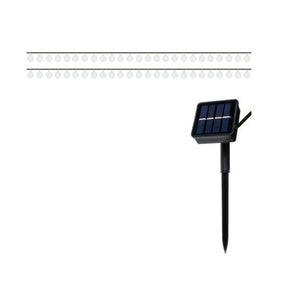 Ghirlanda solara, tip sirag de becuri, LED, 2V, 8 moduri iluminare, IP65, 2.2 cm, 4.8 m