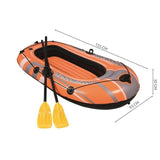 Barca gonflabila, cu 2 vasle, portocaliu, max 80 kg, 93x155x30 cm, Bestway