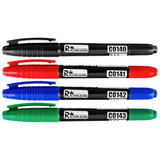 Marker permanent subtire, 2 capete, 4 culori, (set 36 buc), RICHMANN