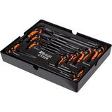 Set chei HEX cu maner TIP T, sertar TIP B (385x290 mm) pentru dulap mobil, 1.5-10 mm, 9 buc, RICHMANN EXCLUSIVE