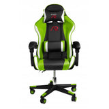 Scaun de gaming verde-negru