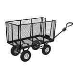 Carucior de gradina, transport, metalic, negru si gri, max 350 kg, 250 L, 96.5x51.5x51 cm, Malatec