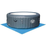 Covor de protectie pentru piscina, suport, polietilena, albastru, set 9 buc, 50x50x0.3 cm, Bestway