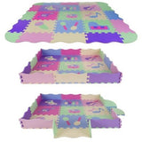 Covor tip puzzle, pentru copii, spuma EVA, 25 piese, 30x30 cm, Isotrade