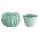 Ghiveci decorativ pentru flori, rotund, verde, 29x19.5 cm, Splofy Bowl