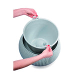 Ghiveci decorativ pentru flori, rotund, albastru, 29x19.5 cm, Splofy Bowl