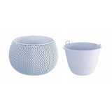 Ghiveci decorativ pentru flori, rotund, albastru, 29x19.5 cm, Splofy Bowl