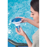 Dozator pastile clor pentru piscina, 2.5 cm, albastru si alb, 12.5x12 cm, Bestway