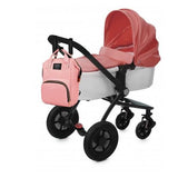 Geanta/rucsac pentru mamici, bebelus, impermeabila, roz, 30 L, max 15 kg, 30x50 cm, Isotrade