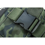 Geanta turistica/calatorie de umar, model Survival, camuflaj, 8 buzunare, 8.5x25.5x19.5 cm, NEO