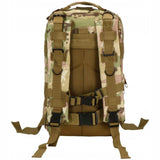 Ghiozdan/rucsac tactic, 4 compartimente, model Survival, camuflaj, verde, 23x24x42 cm, Springos