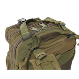 Ghiozdan/rucsac tactic, 5 compartimente, poliester 600D, verde, 20 L, 29x20x45 cm, Isotrade