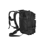 Ghiozdan/rucsac tactic, 5 compartimente, poliester 600D, negru, 20 L, 29x20x45 cm, Isotrade