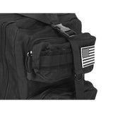 Ghiozdan/rucsac tactic, 5 compartimente, poliester 600D, negru, 38 L, 37x29x55 cm, Isotrade