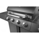 Gratar gradina, grill dreptunghiular, cu gaz, 4+1 arzatoare, cu roti, capac, 120x53x110 cm, BBQ Gordon