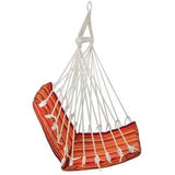 Hamac tip scaun, dungi rosu si galben, max 150 kg, 90x90 cm