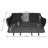 Husa bancheta auto pentru protectie si transport caini si pisici, impermeabila, negru, 128x138 cm, Isotrade