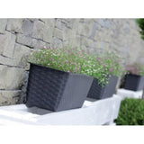 Jardiniera decorativa, antracit, 68.5x17.3x15 cm, Ratolla Case P 