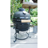 Gratar gradina, grill rotund, ceramic, cu capac, 35x40.5x55 cm, Kamado Egg 13 