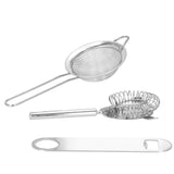 Kit pentru barmani, cocktail shaker, inox, set 11 piese, 400/700 ml, Springos