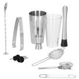 Kit pentru barmani, cocktail shaker, inox, set 11 piese, 400/700 ml, Springos