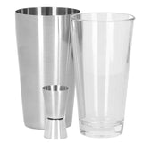 Kit pentru barmani, cocktail shaker, inox, set 11 piese, 400/700 ml, Springos