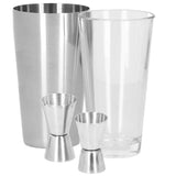 Kit pentru barmani, cocktail shaker, inox, set 14 piese, 400/700 ml, Springos