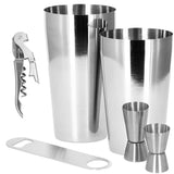 Kit pentru barmani, cocktail shaker, inox, set 14 piese, 600/750 ml, Springos