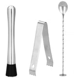 Kit pentru barmani, cocktail shaker, inox, set 14 piese, 600/750 ml, Springos