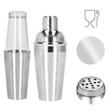 Kit pentru barmani, cocktail shaker, inox, set 18 piese, 700/400/550 ml, Springos