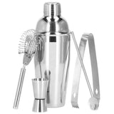 Kit pentru barmani, cocktail shaker, inox, set 5 piese, 750 ml, Springos