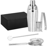 Kit pentru barmani, cocktail shaker, inox, set 5 piese, 750 ml, Springos