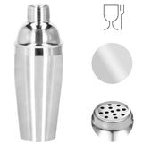 Kit pentru barmani, cocktail shaker, inox, set 5 piese, 750 ml, Springos