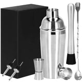 Kit pentru barmani, cocktail shaker, inox, set 6 piese, 550 ml, Springos