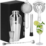 Kit pentru barmani, cocktail shaker, inox, set 8 piese, 550 ml, Springos