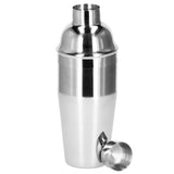 Kit pentru barmani, cocktail shaker, suport bambus, inox, set 12 piese, 750 ml, Springos