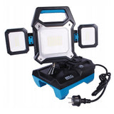 Lampa atelier, LED SMD, 230V/18V Li-ion (acumulator neinclus), 25/40 W, 2250/4000 lm, IP54, SAS+ALL, Dedra