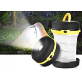 Lampa camping, turistica, pliabila, galben, 2 in 1, LED, 5 W, 60 lm, 3xAA, Trizand