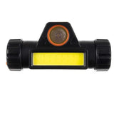 Lampa cap, LED COB+CREE, cu magnet, curea reglabila, 200 lm, USB, Trizand