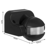 Lampa de perete cu senzor de miscare, LED, IP44, 8.5x10x6 cm