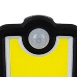 Lampa solara de perete, LED, cu senzor de miscare, 3 moduri iluminare, 1.8 W, 6000 lm, IP67, 28x9 cm, Izoxis 