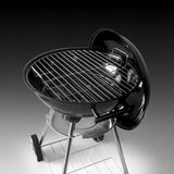 Gratar gradina, grill rotund, cu roti, capac, 38.5 cm