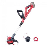 Motocoasa, trimmer, pentru tuns iarba, electric, cu acumulator 4 Ah, incarcator 20V Li-ion, maner telescopic, 24 cm, Worcraft