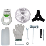 Motocoasa, trimmer, pentru tuns iarba, pe benzina, 2500 W, 3.4 CP, cu accesorii, Tatta