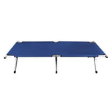 Pat pliabil camping, gradina, pescuit, poliester, structura metalica, bleumarin, max 110 kg, 186x70x43, Malatec