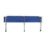 Pat pliabil camping, gradina, pescuit, poliester, structura metalica, bleumarin, max 110 kg, 186x70x43, Malatec