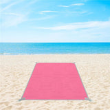Patura plaja, anti-nisip, poliester, roz, 200x150 cm, Springos
