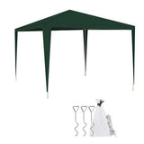 Pavilion pentru gradina/terasa, cadru metalic, verde, 3x3x2.5 m, Malatec