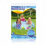 Piscina gonflabila pentru copii, rotunda, model acvatic, 152x30 cm, Bestway Deep Dive